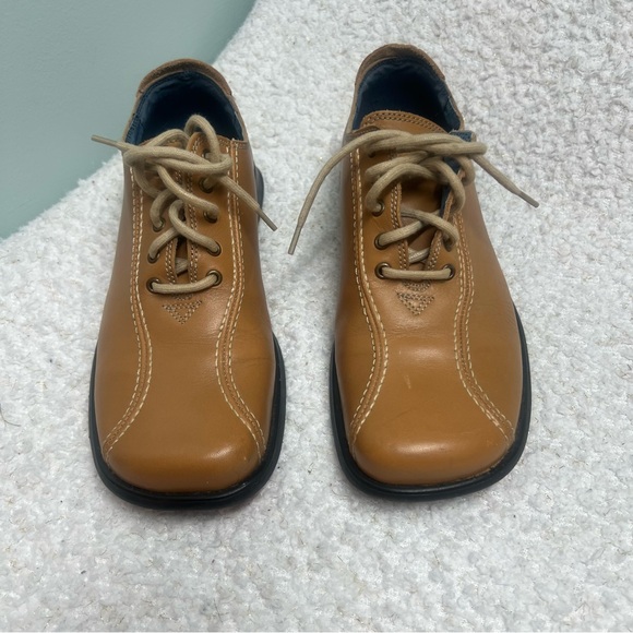Robert Wayne Brown Leather Oxfords “Tyson” Mens SZ 10 Portugal Made Casual Shoes
